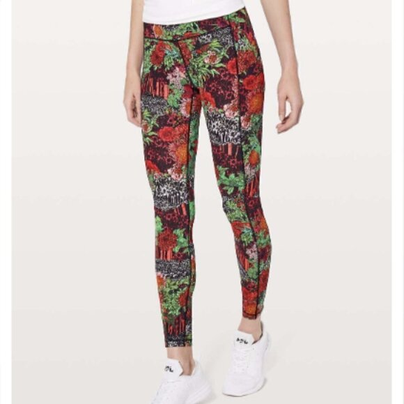 Lululemon Speed Up Tight *Full-On Luxtreme 28" Zen Garden Multi Leggings size 4 - Picture 2 of 16